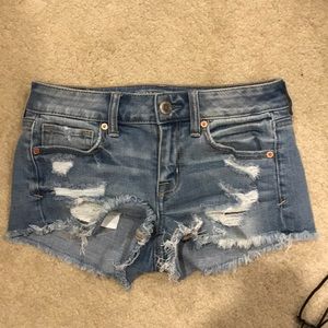 AEO denim shorts
